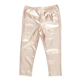 Lamé Legging, Light Gold