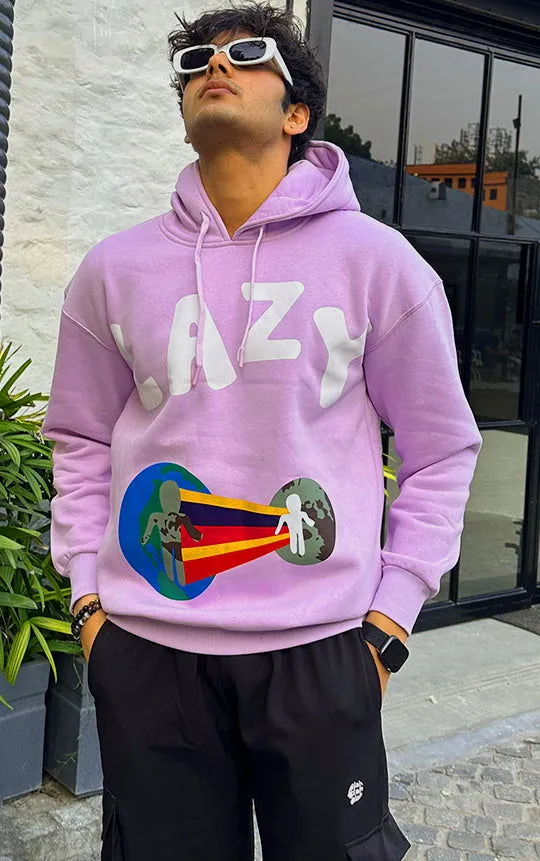 LAZYFOX-LAZY HOODIE LILAC