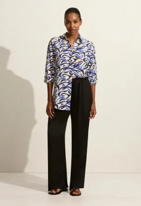 Matteau Long Sleeve Silk Shirt - Pescado