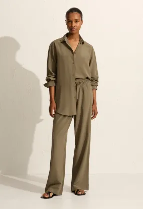 Matteau Long Sleeve Silk Shirt - Willow