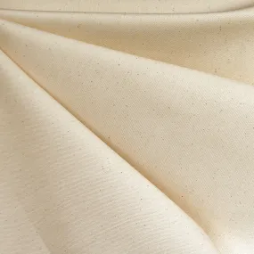 Mid Weight Undyed Stretch Cotton Denim Natural