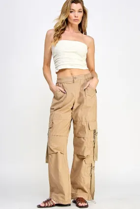 Multi-Pocket Parachute Pants