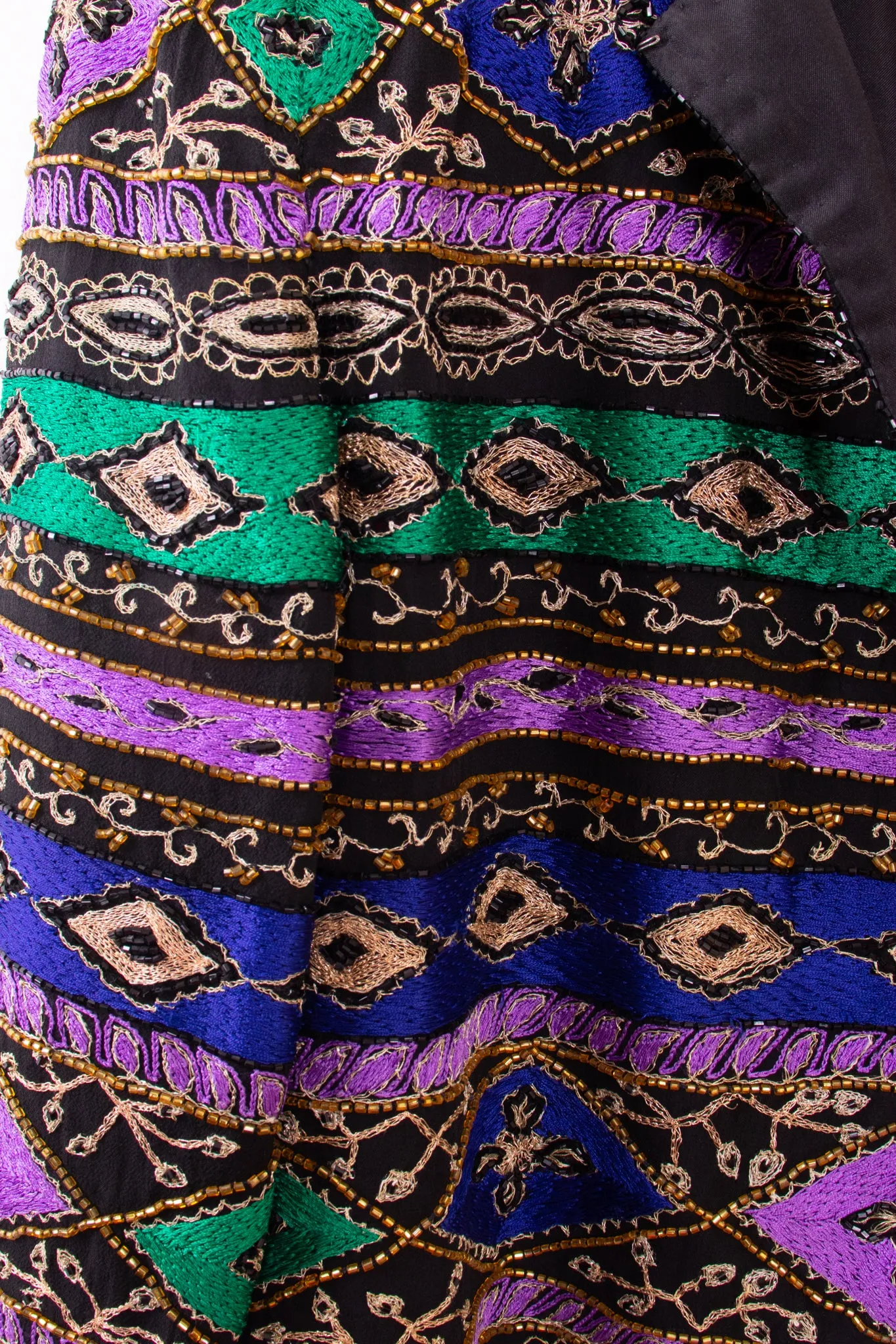 Niteline Della Roufogali Sequin and Embroidered Cropped Blazer
