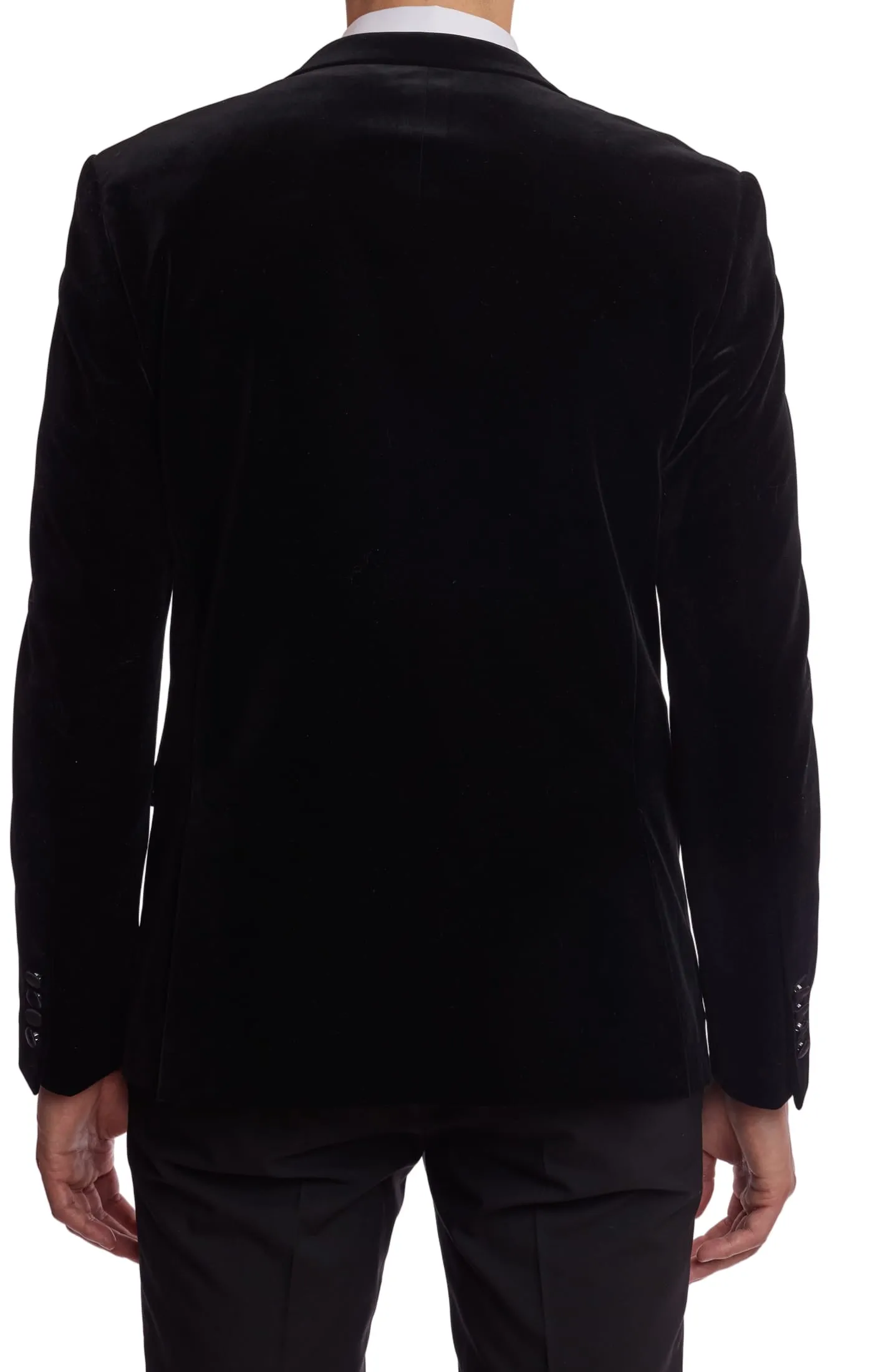 Osborne Notch Tux Jacket - slim - Black Velvet