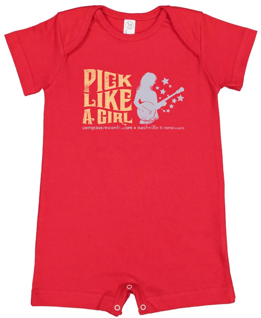 Pick Like A Girl Onesie and Rompers