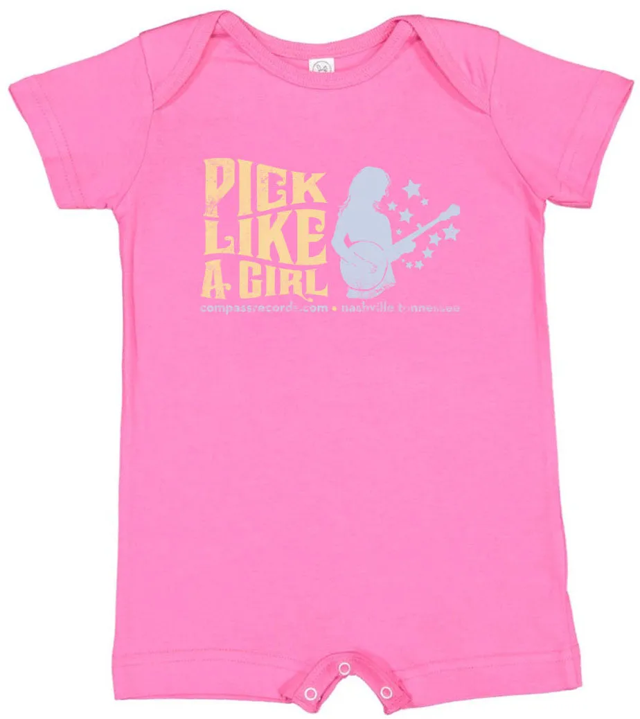 Pick Like A Girl Onesie and Rompers