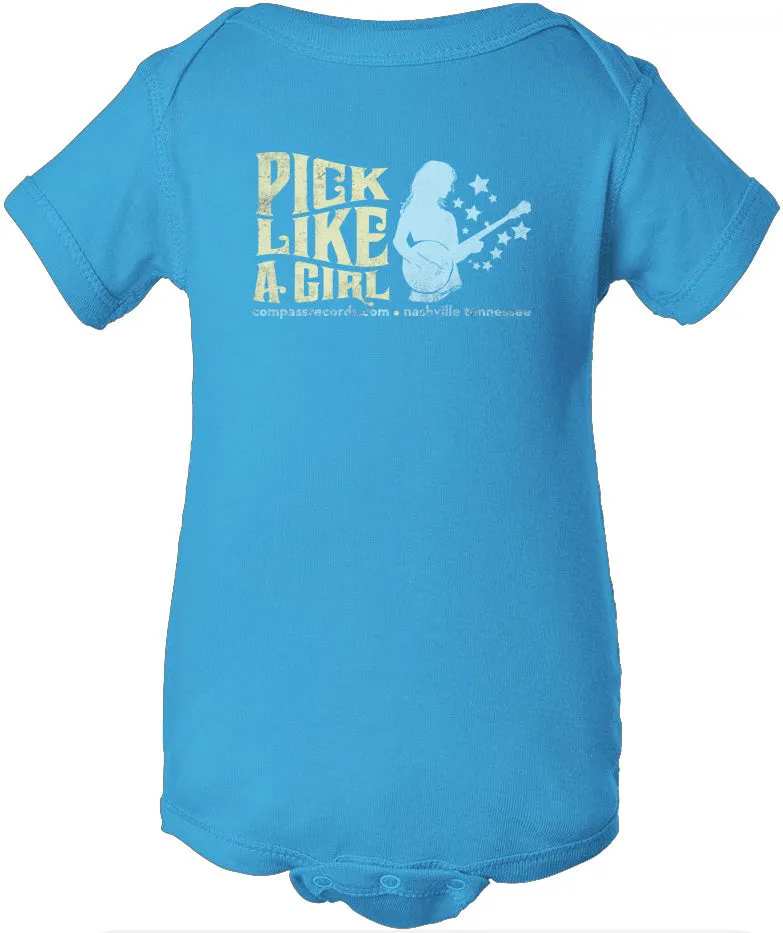 Pick Like A Girl Onesie and Rompers