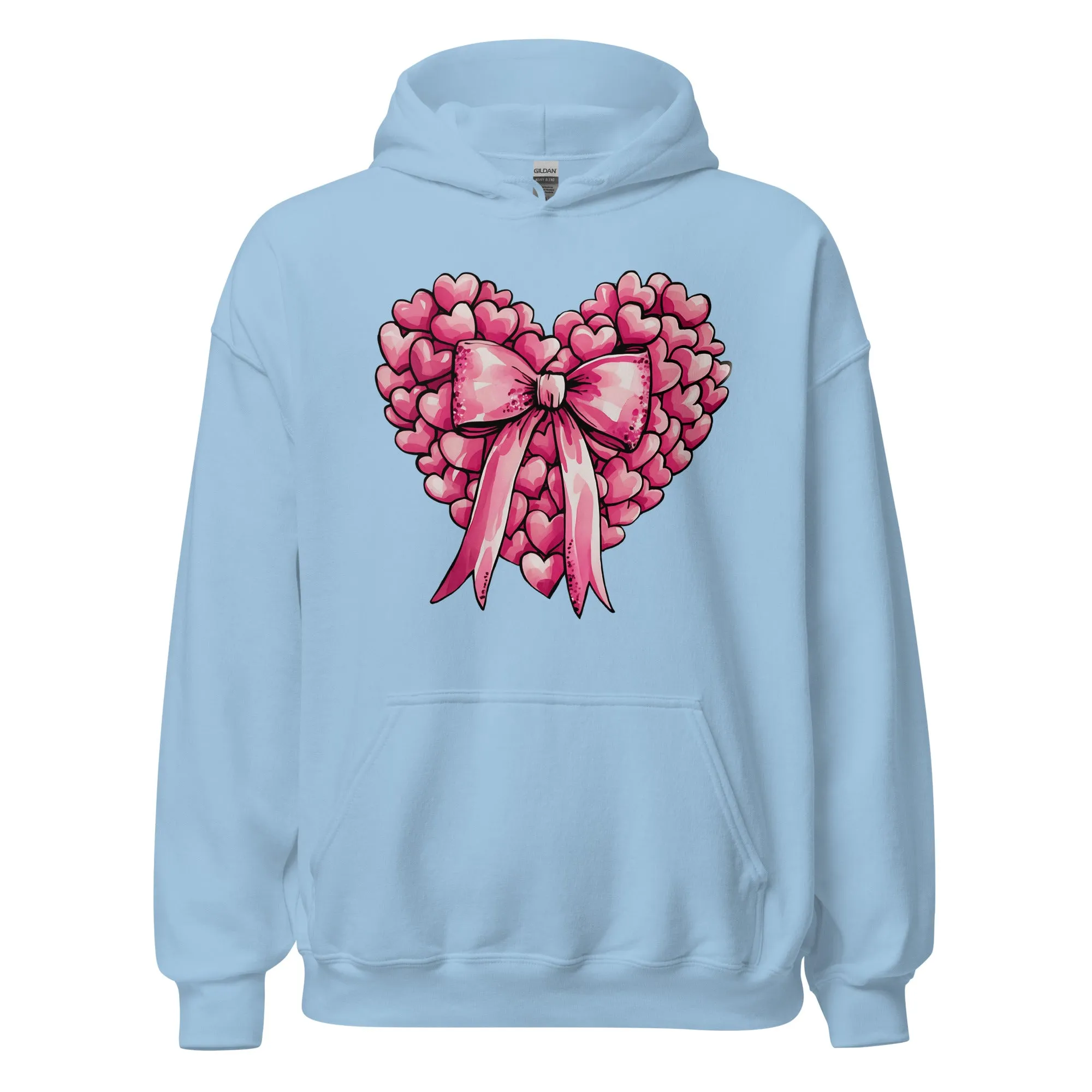 Pink Heart - Cozy Valentine’s Day Hoodie – Romantic Designs for 2025