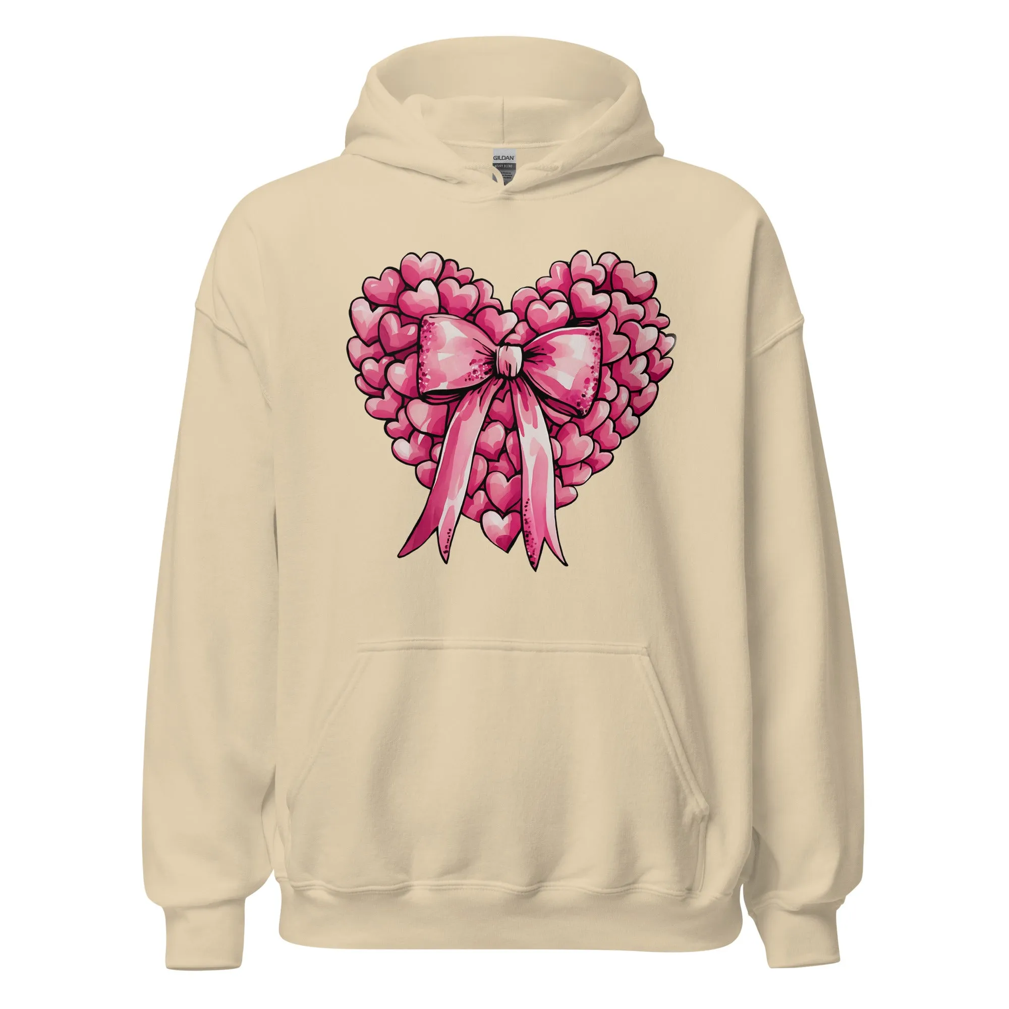 Pink Heart - Cozy Valentine’s Day Hoodie – Romantic Designs for 2025