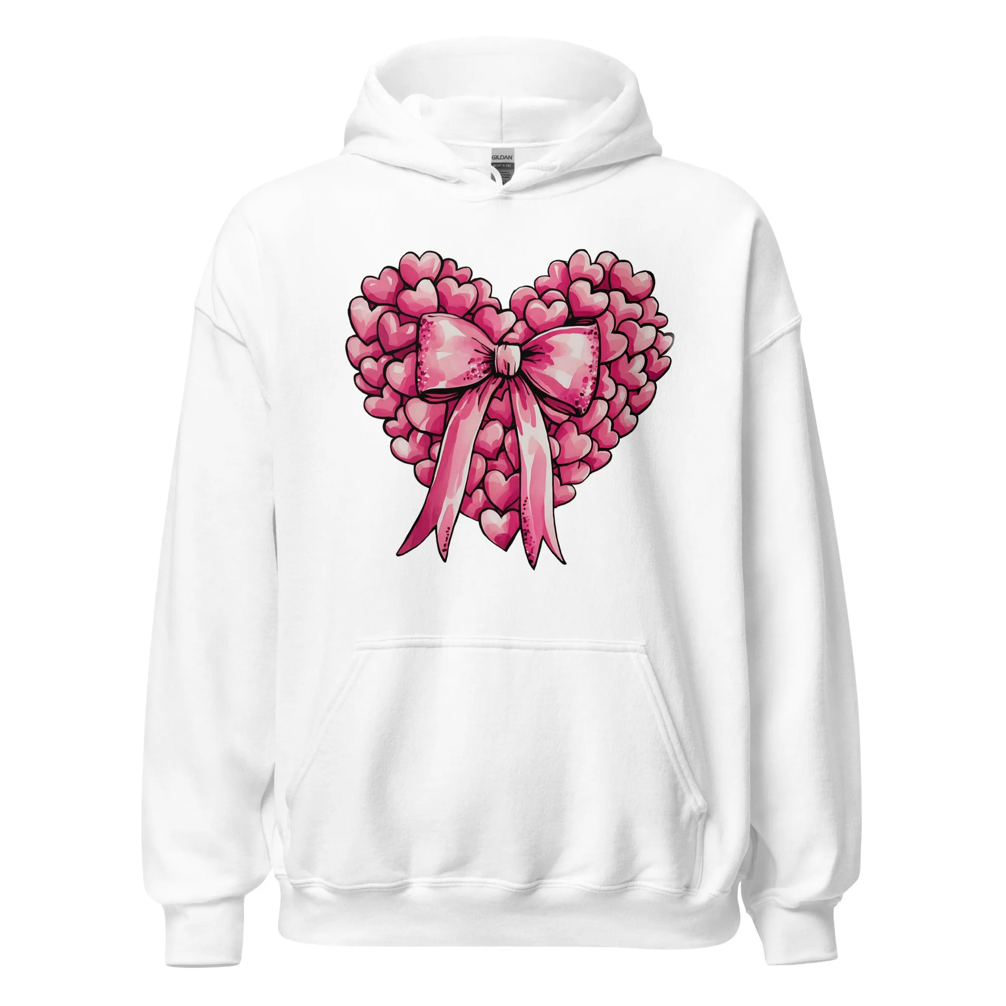 Pink Heart - Cozy Valentine’s Day Hoodie – Romantic Designs for 2025