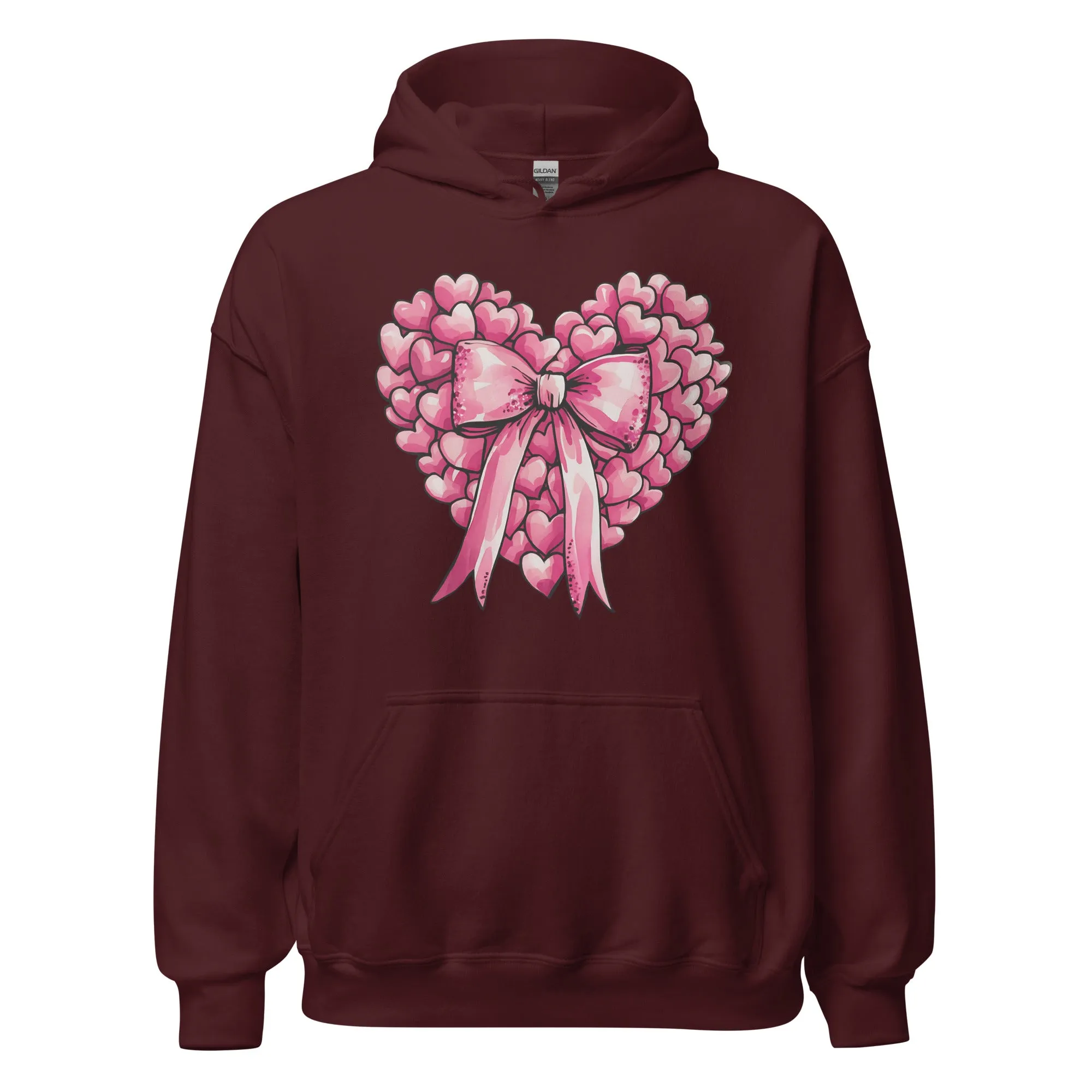 Pink Heart - Cozy Valentine’s Day Hoodie – Romantic Designs for 2025