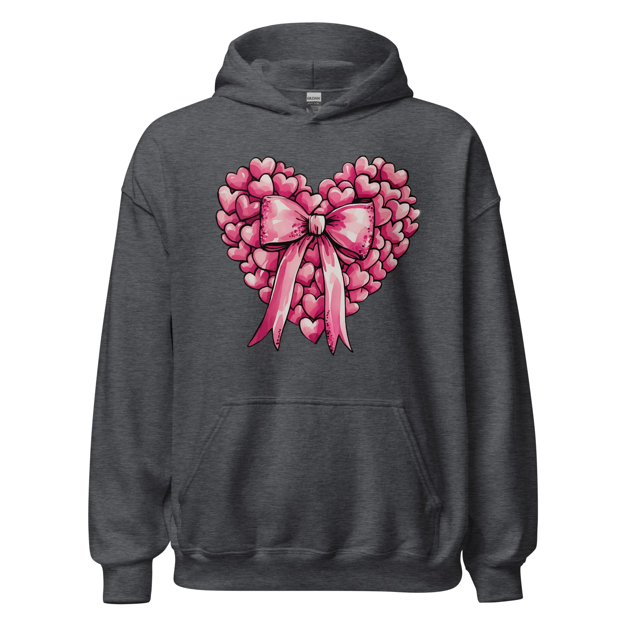 Pink Heart - Cozy Valentine’s Day Hoodie – Romantic Designs for 2025