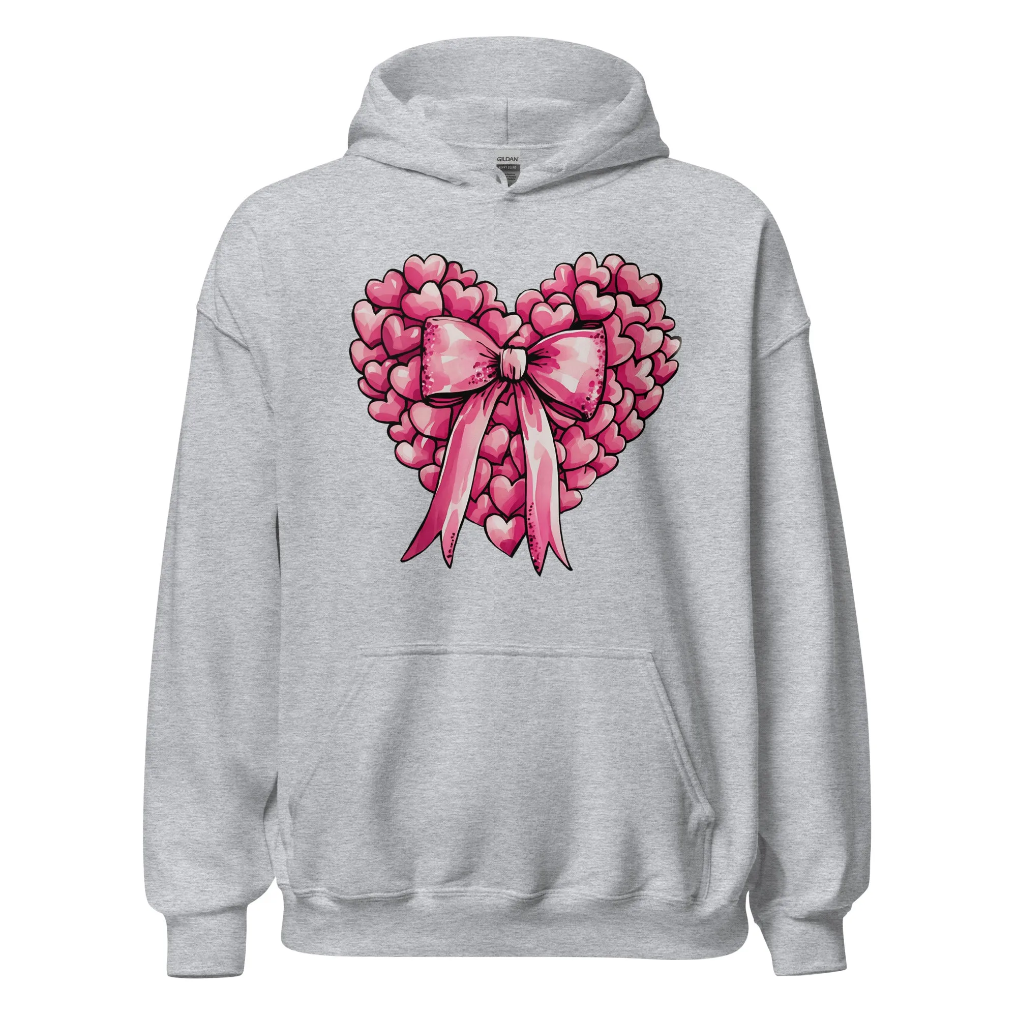 Pink Heart - Cozy Valentine’s Day Hoodie – Romantic Designs for 2025