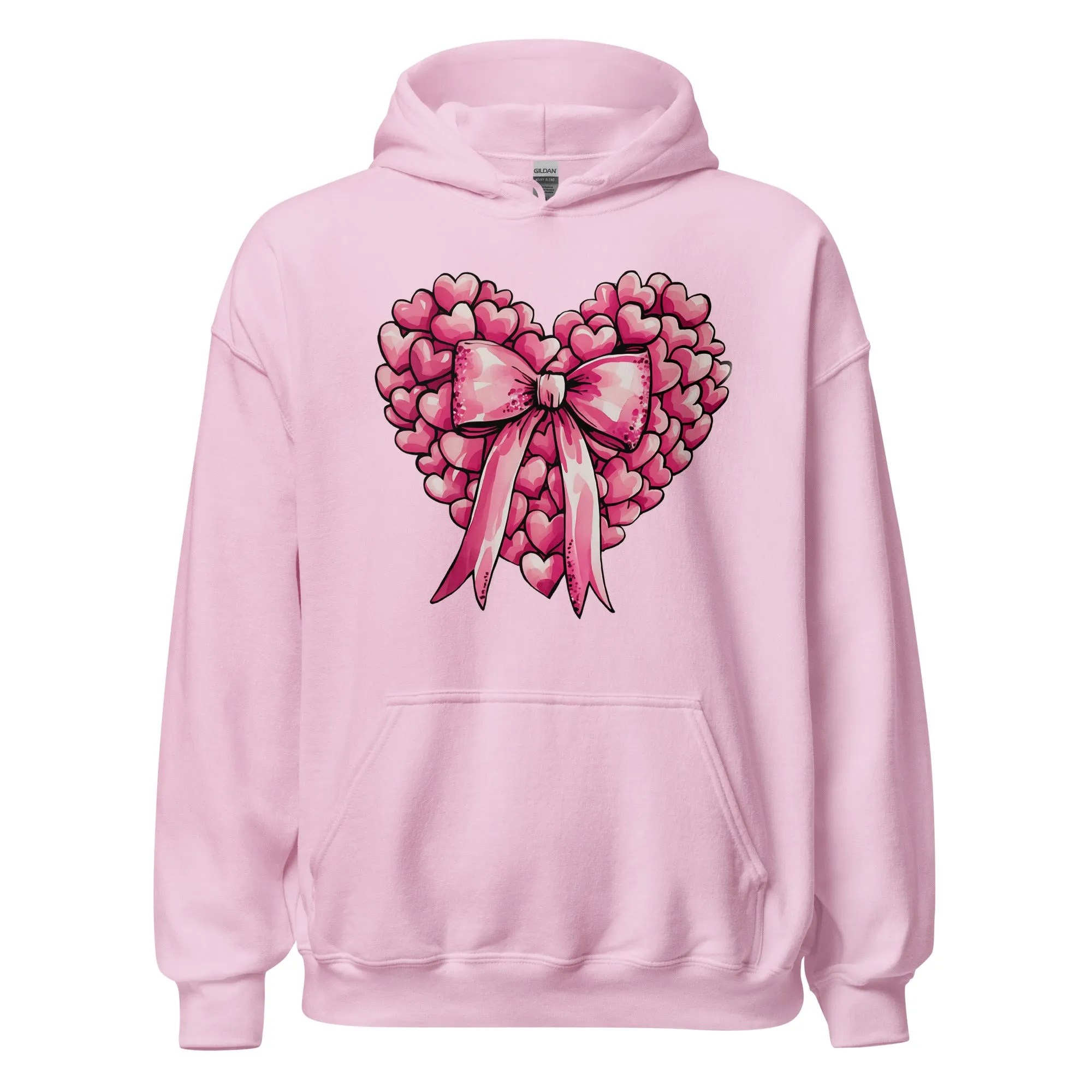 Pink Heart - Cozy Valentine’s Day Hoodie – Romantic Designs for 2025