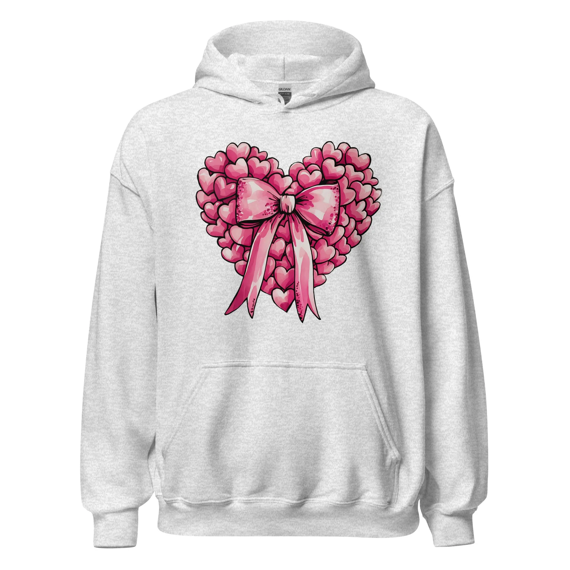 Pink Heart - Cozy Valentine’s Day Hoodie – Romantic Designs for 2025