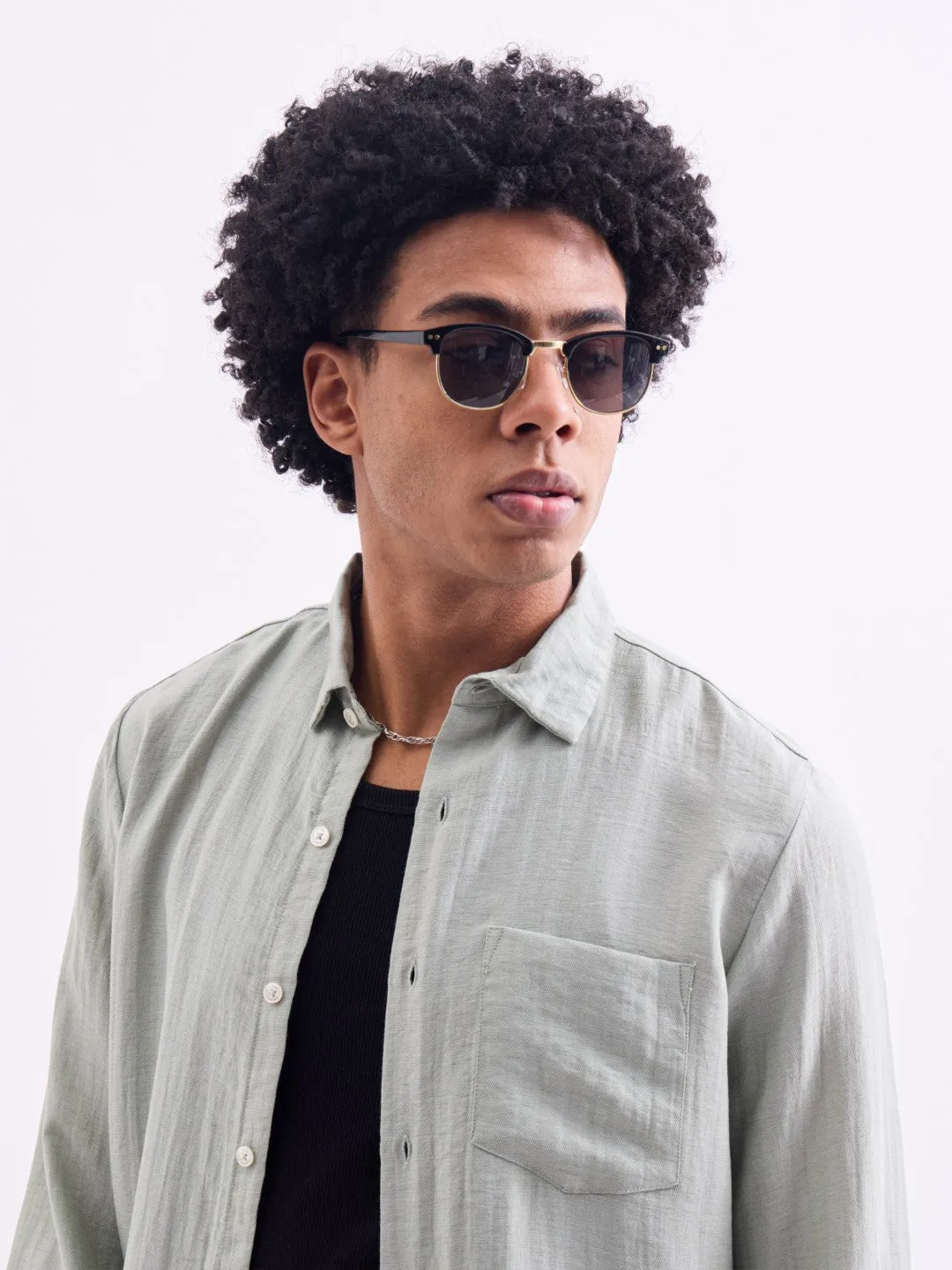 Pista Plain Full Sleeves Shirt