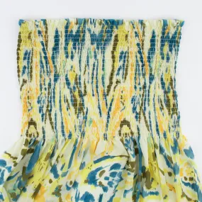 Printed Smocking Polyester - VIOLA - 001 - Light Yellow
