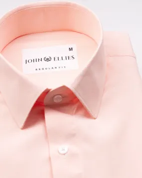 Renato Privilege Noun Peach Plain Oxford Cotton Shirt