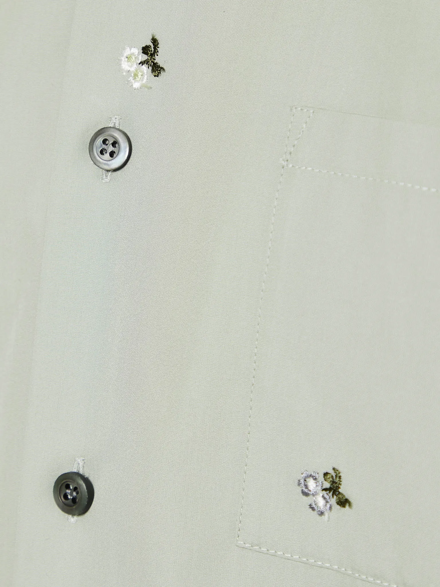 Shirt in Argile Flowers Popeline
