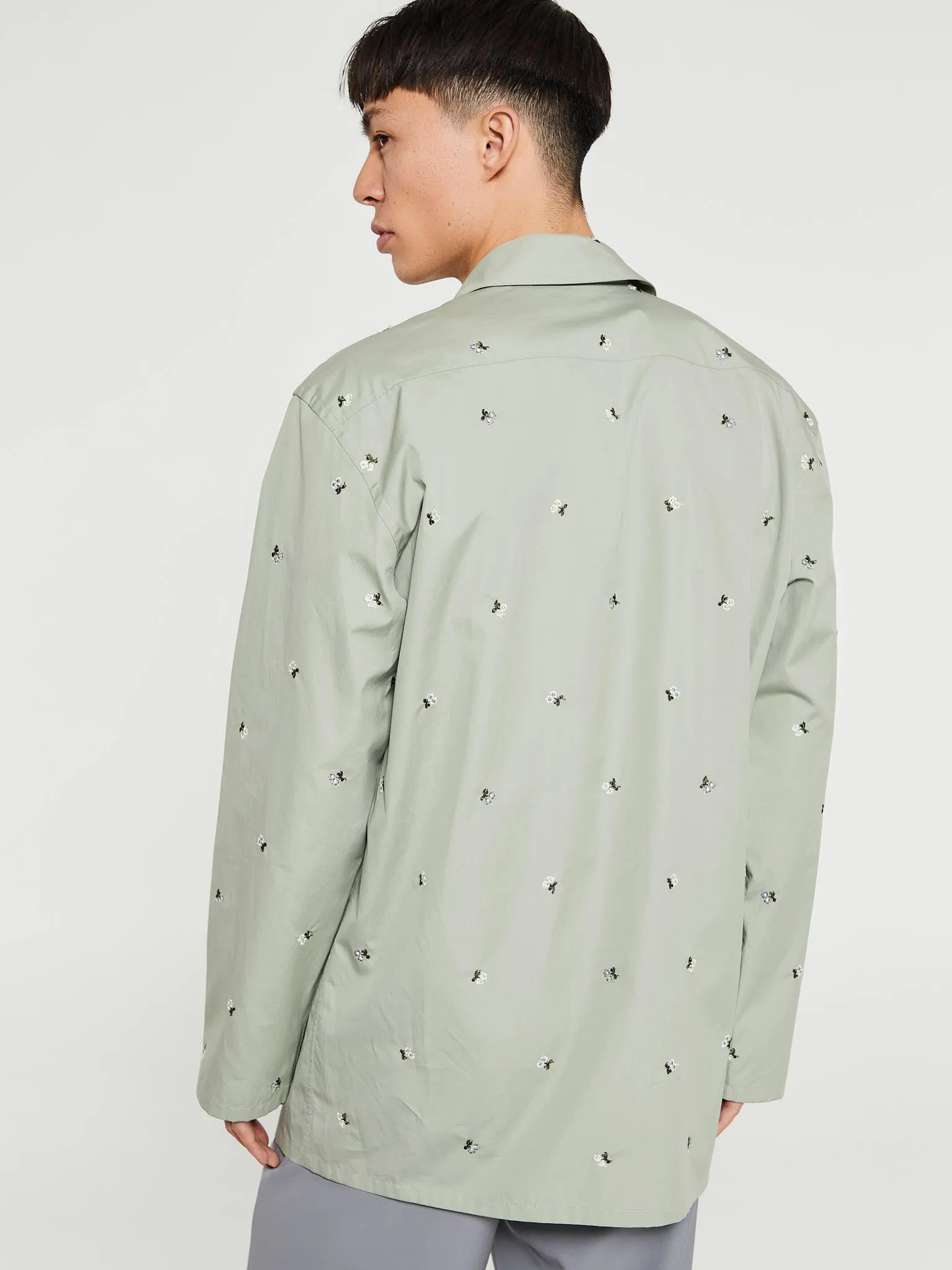 Shirt in Argile Flowers Popeline