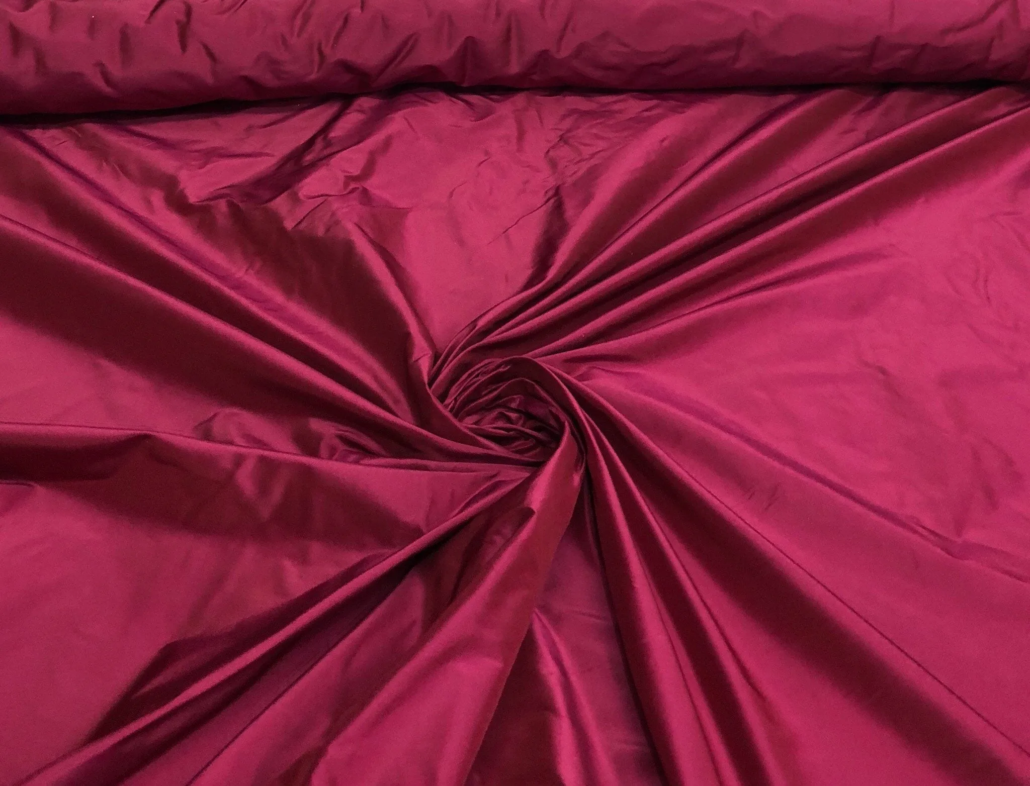 Silk taffeta 54&quot; wide   Beautiful fusia pink color silk taffeta fabric sold by the yard