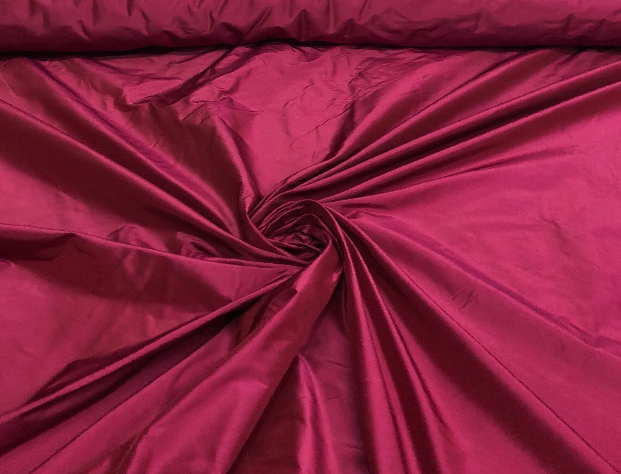 Silk taffeta 54&quot; wide   Beautiful fusia pink color silk taffeta fabric sold by the yard