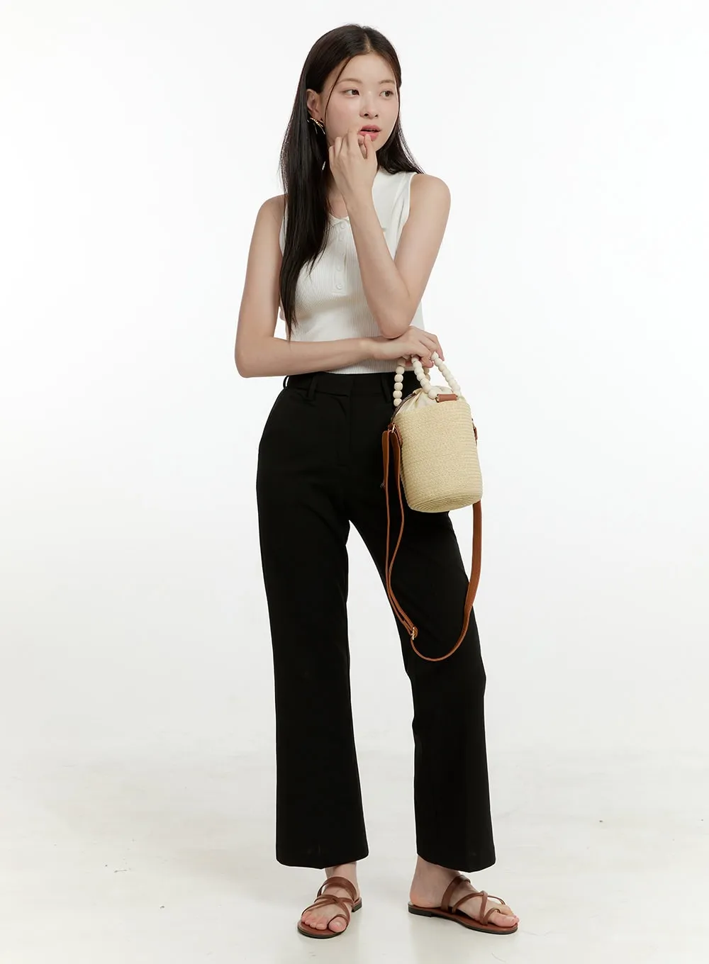 Summer Straight Tailored Pants OL423