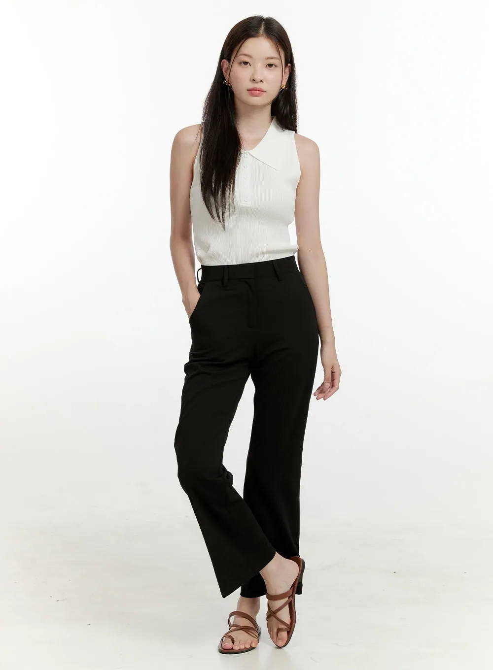 Summer Straight Tailored Pants OL423