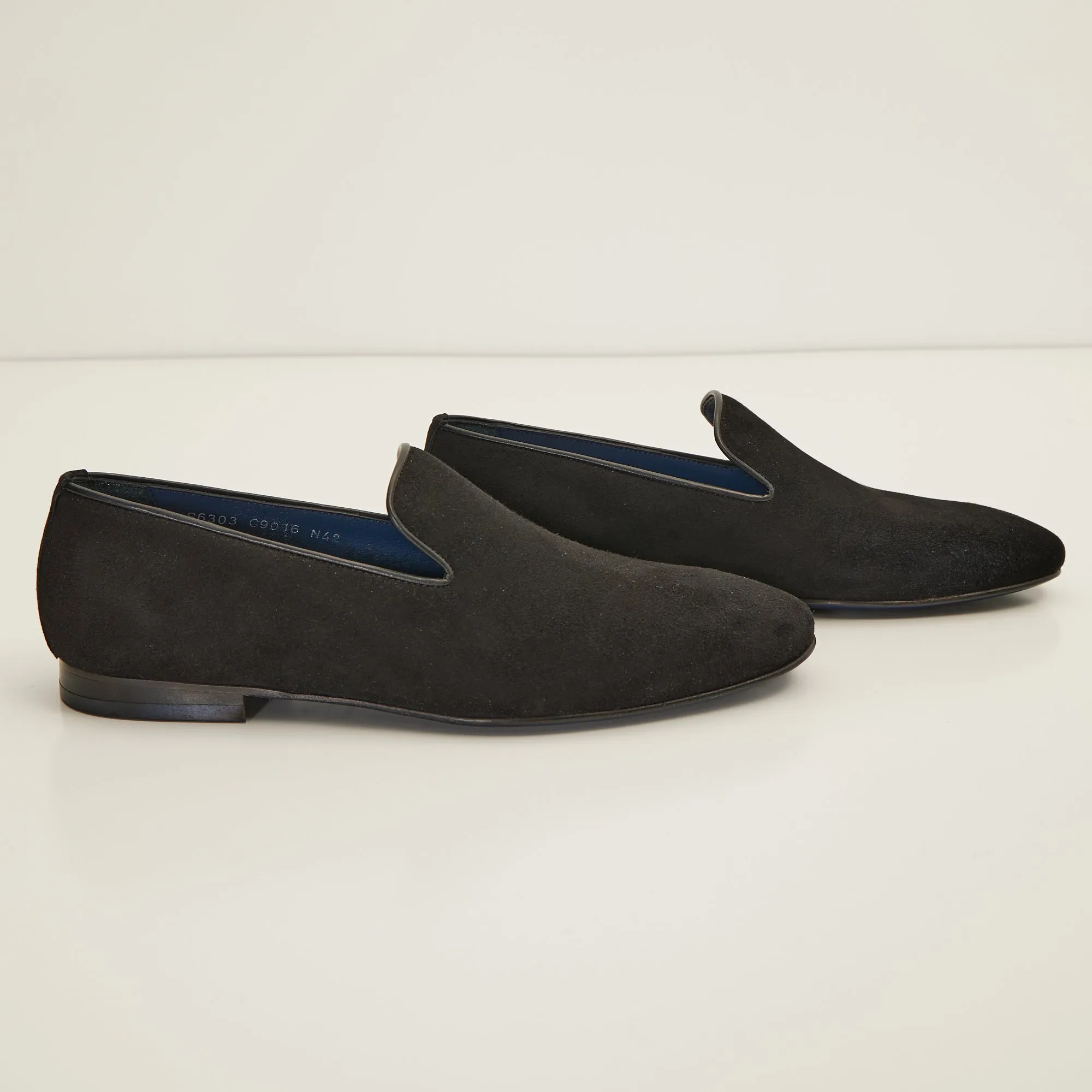 The Formal Leather Loafer - Black Suede