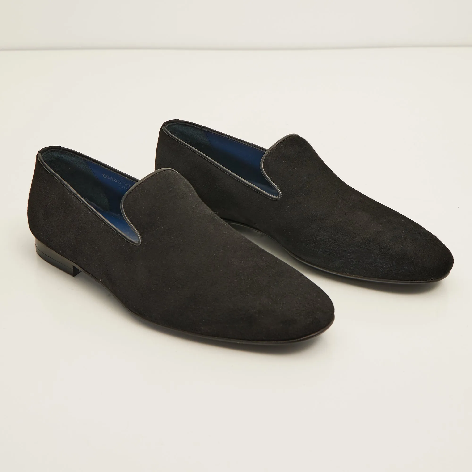 The Formal Leather Loafer - Black Suede