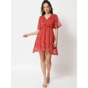 Trend Arrest Women's Stylish Printed Mini Dress
