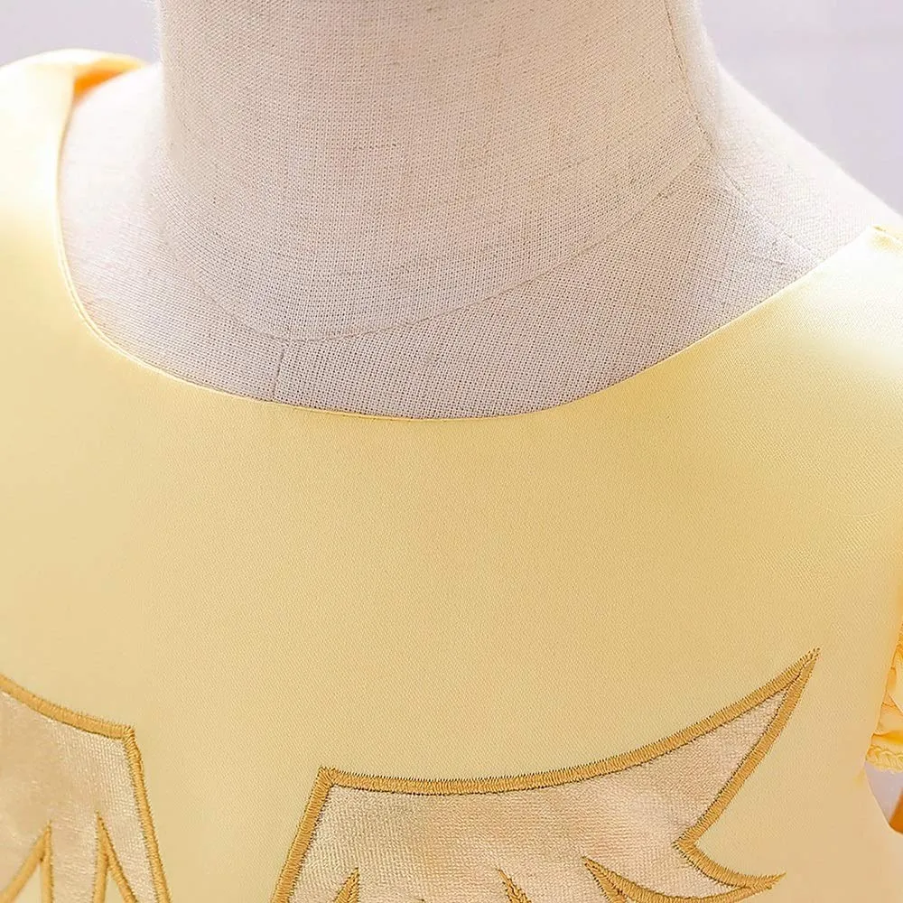Unicorn Dress for Girls- Stylish Yellow