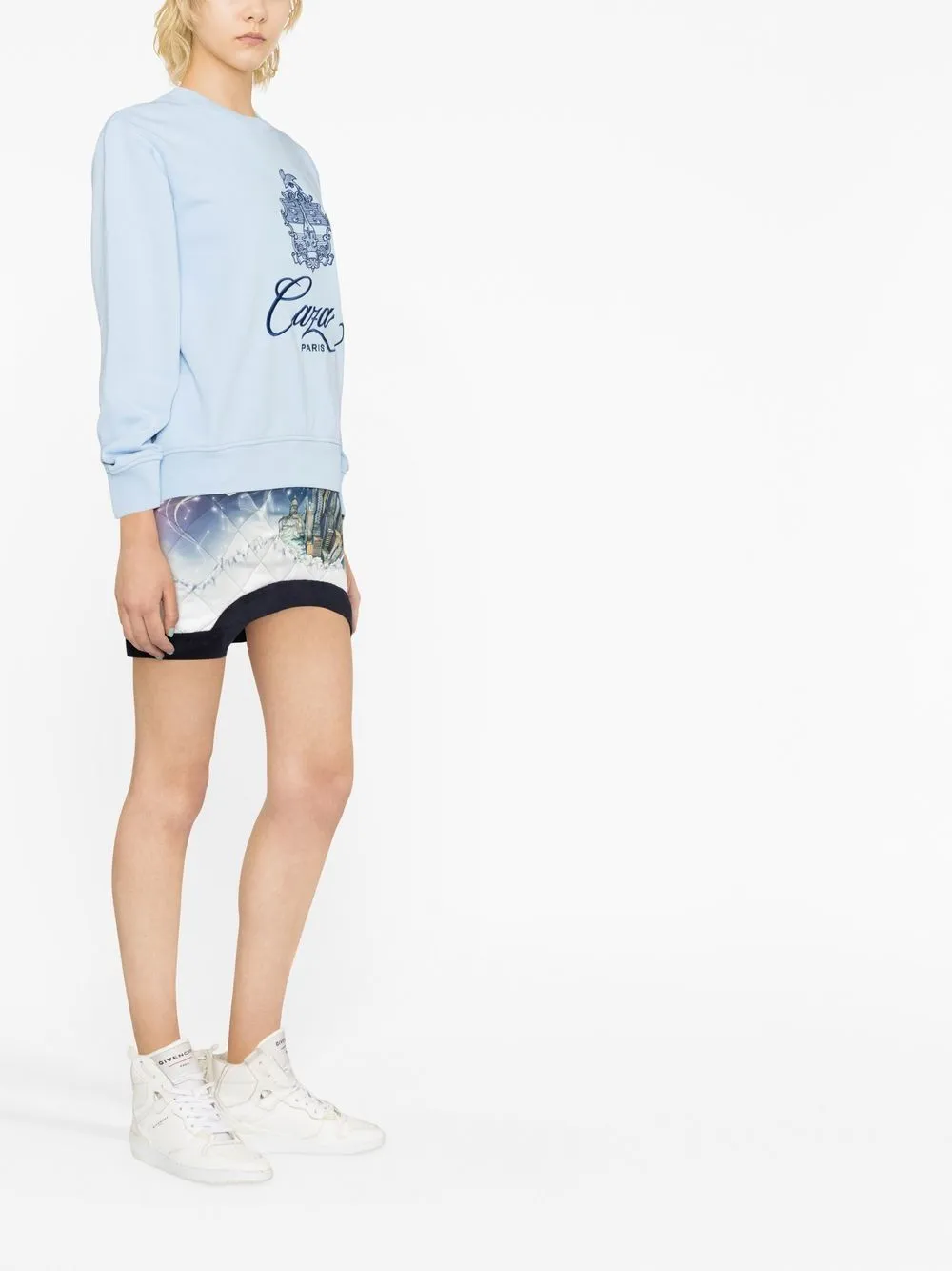 Vol De Nuit quilted miniskirt