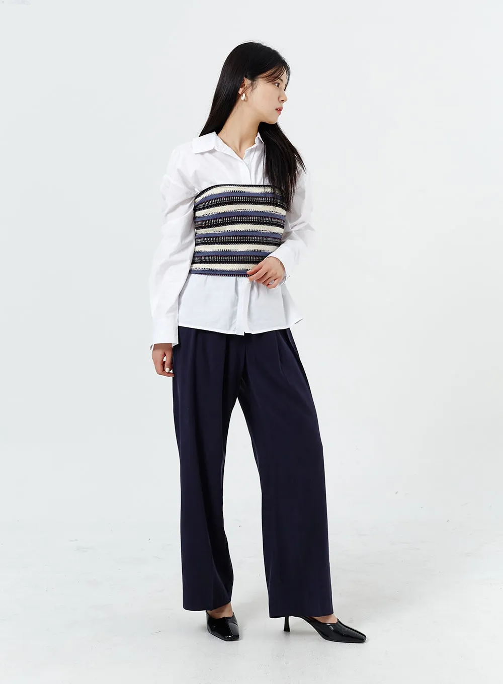 Wide Color Tailored Pants OM321